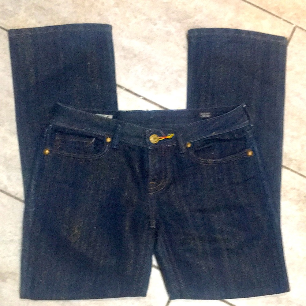 MEK Voyage Reno Metallic Bootcut Jeans Sz 28/34
